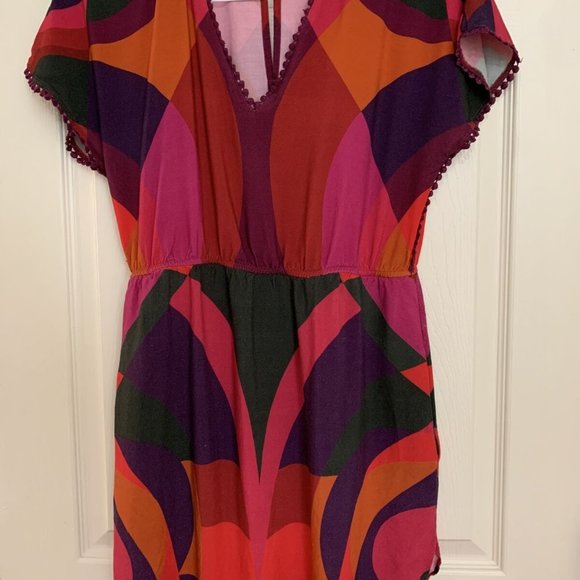 🌴Farm Rio Tropical Beach Cover-Up Mini Dress - Picture 4 of 10